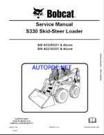 Bobcat S330 Loader Service Manual (6986681) (SN A02160001-A02199999)