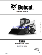 Bobcat A770 Loader Service Manual (6990245) (SN ATDY11001-ATDY99999)