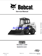 Bobcat S510 Loader Service Manual (6989666) (SN A3NJ11001-A3NJ99999)