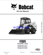 Bobcat S510 Loader Service Manual (6990327) (SN ATZC11001-ATZC99999)