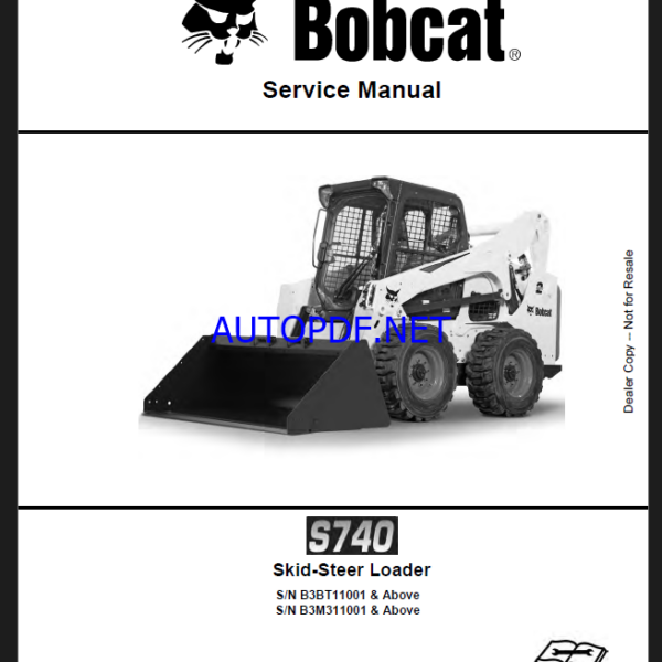 Bobcat S740 Loader Service Manual (7252363) (SN B3BT11001-B3BT99999)