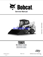 Bobcat S770 Loader Service Manual (6989468) (SN A3P511001-A3P599999)