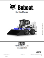 Bobcat S850 Loader Service Manual (6987479) (SN ACS711001-ACS799999)
