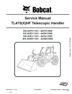 Bobcat TL470 VersaHANDLER® TTC, Telescopic Handler Service Manual (6990359) (SN AVDV11001-AVDV13999)
