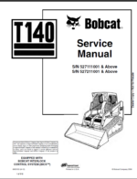 Bobcat T140 Loader Service Manual (6903153) (SN 527211001-527299999)