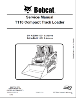 Bobcat T110 Loader Service Manual (6904979) (SN AE0J11001-AE0J99999)