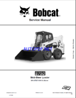 Bobcat S750 Loader Service Manual (6990249) (SN ATDZ11001-ATDZ99999)