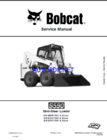 Bobcat S590 Loader Service Manual (6990685) (SN AR9R11001-AR9R99999)