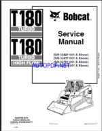 Bobcat T180 Loader Service Manual (6902502) (SN 527511001-527599999)