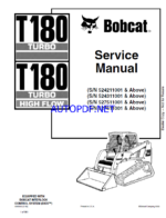 Bobcat T180 Loader Service Manual (6902502) (SN 524211001-524299999)