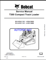 Bobcat T300 Loader Service Manual (6986683) (SN A5GV11001-A5GV19999)