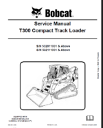 Bobcat T300 Loader Service Manual (6904168) (SN 532111001-532199999)