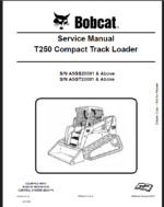 Bobcat T250 Loader Service Manual (6987044) (SN A5GT20001-A5GT99999)