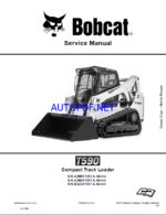 Bobcat T590 Loader Service Manual (6989683) (SN B3ZA11001-B3ZA99999)