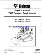 Bobcat T320 Loader Service Manual (6987046) (SN A7MP60001-A7MP99999)