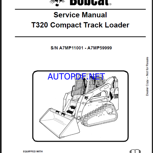 Bobcat T320 Loader Service Manual (6986558) (SN A7MP11001-A7MP59999)