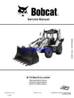 Bobcat B730 Backhoe Loader Service Manual (7402295) (SN B57G11000-B57G99999)