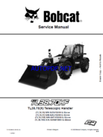 Bobcat TL3870 VersaHANDLER® TTC, Telescopic Handler Service Manual (7311032) (SN AVDV15000-AVDV99999)