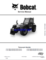 Bobcat TL3070 VersaHANDLER® TTC, Telescopic Handler Service Manual (7319660) (SN B4B311001-B4B399999)