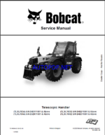 Bobcat TL3070 VersaHANDLER® TTC, Telescopic Handler Service Manual (7319660) (SN B4B111001-B4B199999)