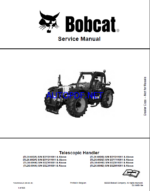 Bobcat TL3060 VersaHANDLER® TTC, Telescopic Handler Service Manual (7282535) (SN B3Z811001-B3Z899999)