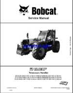 Bobcat TL4380HF VersaHANDLER® TTC, Telescopic Handler Service Manual (7318405) (SN B4P711001-B4P799999)