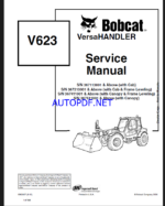 Bobcat V623 VersaHANDLER® TTC, Telescopic Handler Service Manual (6902407) (SN 367411001-367499999)Bobcat V623 VersaHANDLER® TTC, Telescopic Handler Service Manual (6902407) (SN 367411001-367499999)