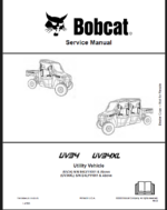 Bobcat UV34XL Utility Vehicle Service Manual (7361390) (SN B4LY11001-B4LY99999)