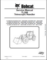 Bobcat TL358 VersaHANDLER® TTC, Telescopic Handler Service Manual (7265608) (SN B3G811001-B3G813999)