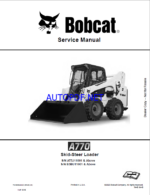 Bobcat A770 Loader Service Manual (7253836) (SN B3BU11001-B3BU99999)