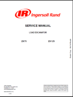 Bobcat ZX125 Excavator Service Manual (22856462)
