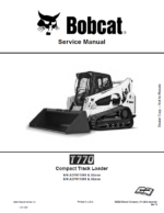 Bobcat T770 Loader Service Manual (6989476) (SN A3P911001-A3P999999)