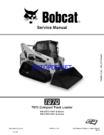 Bobcat T870 Loader Service Manual (6987487) (SN A3PH11001-A3PH99999)