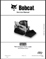 Bobcat T870 Loader Service Manual (7318873) (SN B47H11001-B47H11299)