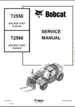 Bobcat T2566 VersaHANDLER® TTC, Telescopic Handler Service Manual (4852210) (SN 363111001-363199999)