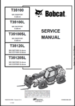 Bobcat T35100 VersaHANDLER® TTC, Telescopic Handler Service Manual (4852240) (SN 366311001-366399999)