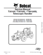 Bobcat T35105 VersaHANDLER® TTC, Telescopic Handler Service Manual (7257228) (SN B3GN11001-B3GN99999)