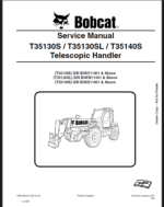 Bobcat T35130SL VersaHANDLER® TTC, Telescopic Handler Service Manual (7268146) (SN B3KW11001-B3KW99999)
