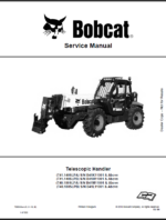 Bobcat T40180SLPA VersaHANDLER® TTC, Telescopic Handler Service Manual (7283385) (SN B41M11001-B41M99999)