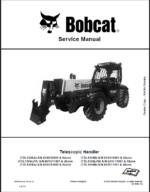 Bobcat T35130SLP VersaHANDLER® TTC, Telescopic Handler Service Manual (7283378) (SN B41D11001-B41D99999)