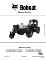 Bobcat T35130SLPA VersaHANDLER® TTC, Telescopic Handler Service Manual (7283378) (SN B41D11001-B41D99999)