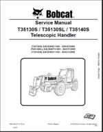 Bobcat T35140S VersaHANDLER® TTC, Telescopic Handler Service Manual (7268143) (SN B3KU11001-B3KU13999)