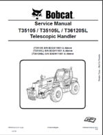 Bobcat T36120SL VersaHANDLER® TTC, Telescopic Handler Service Manual (7257231) (SN B3GW11001-B3GW99999)