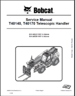Bobcat T40140 VersaHANDLER® TTC, Telescopic Handler Service Manual (6986768) (SN A8GA11001-A8GA99999)