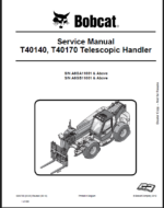 Bobcat T40170 VersaHANDLER® TTC, Telescopic Handler Service Manual (6986768) (SN A8GB11001-A8GB99999)