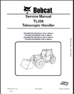 Bobcat TL358 VersaHANDLER® TTC, Telescopic Handler Service Manual (7265615) (SN B3GH11001-B3GH99999)