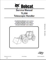 Bobcat TL358 VersaHANDLER® TTC, Telescopic Handler Service Manual (7265615) (SN B3GK11001-B3GK99999)