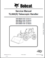 Bobcat TL360 VersaHANDLER® TTC, Telescopic Handler Service Manual (6990100) (SN AVM911001-AVM999999)
