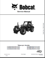Bobcat TL2660 VersaHANDLER® TTC, Telescopic Handler Service Manual (7282535) (SN B3YF11001-B3YF99999)