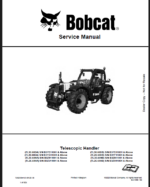 Bobcat TL2660 VersaHANDLER® TTC, Telescopic Handler Service Manual (7282535) (SN B3YG11001-B3YG99999)